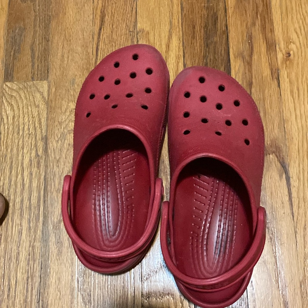 Red Crocs
